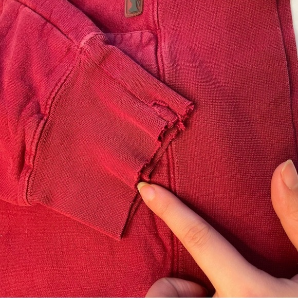 🍂 Men’s Wind River Red Quater-Zip Sweater Hoodie - Size Medium 🧥 - Picture 15 of 15